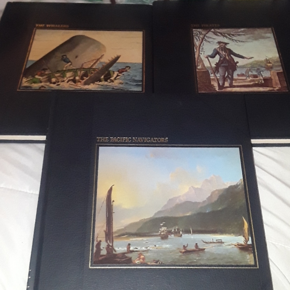 3 time life series, whalers, pirates, Pacific nav